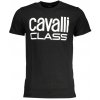 CAVALLI CLASS Perfektné Pánske Tričko Krátky Rukáv Čierna Farba: čierna, Veľkosť: L