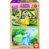 Puzzle drevené Disney Snehulienka a Popoluška 2v1 25 hovorí