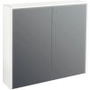 Zrkadlová skrinka s osvetlením Jungborn QUATTRO / SEDICI / NOVE 80 x 20 x 70 cm biela matná