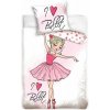 BedTex · Bavlnené posteľné obliečky Sladké sny malej tanečnice - 100% bavlna Renforcé - 70x90 cm + 140x200 cm