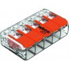 WAGO 221 CONNECTOR, 5 CONDUCTORS 0,5-4 MM2