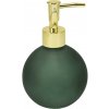 Bathroom Solutions Dávkovač mydla Globe, zelená/so zlatými prvkami, 400 ml