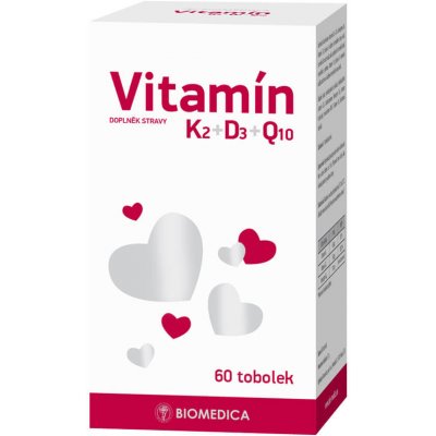 Biomedica Vitamín K2+D3+Q10 60 toboliek