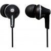 Panasonic RP-HJE125E-K, drôtové slúchadlá, do uší, 3 veľkosti nástavcov do uší, 3,5mm jack, kábel 1,1m, čierna