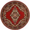 Alfa Carpets Kusový koberec TEHERAN T-102 red kruh - 160x160 (priemer) kruh cm Červená