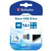 Verbatim 98709 Store N Stay Nano, USB flash disk, USB A 3.0, 16GB, modrý