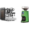 Rocket Espresso Appartamento, black/copper + Eureka Atom 60, kawasaki green