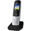 Panasonic KX-TGH710G - Bezdrôtový telefón s identifikáciou volajúceho/čakaním na hovor - DECT\GAP - trojcestné volanie - čierna, strieborná