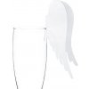 PartyDeco Dekorácia na poháre - Anjelské krídla 12.3 x 10.7cm