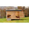 Kurín pre sliepky Roky 4, 180 cm x 106 cm x 97 cm Farba: Šedá, Veľkosť výbehu: 1 m