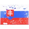 Magnetka Slovakia Vlajka Retro 9x6cm (Magnetka na chladničku)