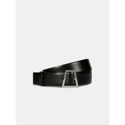 Trussardi opasok BELT H SQUARED BUCKLE SMOOTH LEATHER čierna