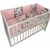 Tyčková postieľka s výbavou MINKY, vzor ružová + lapače