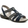 Jana 8-28165-28 navy dámske sandále šírka H - EU 40