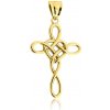 MINET JMG0335WGP00 - Zlatý prívesok kríž Au 585/1000 1,60g