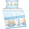 BELLATEX Obliečky detské AGÁTA 90/076 medvedia rodinka modré 90 × 135,45 × 60