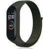 Xiaomi Mi Band 3/4 nylonový náhradný náramok na suchý zips Farba: Army-zelená MBSCZ-NLN006