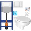 CERSANIT predstenový inštalačný systém s bielym tlačidlom K97-516 + WC JIKA LYRA PLUS RIMLESS + SEDADLO duraplastu SLOWCLOSE K97-526 516 LY2