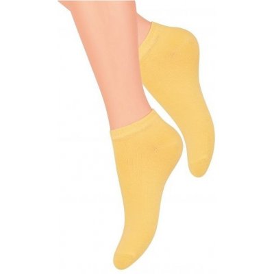 Steven Hladké dámske ponožky art.052 žlutá