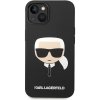 Púzdro Karl Lagerfeld MagSafe Kompatibilné Liquid Silicone Karl Head iPhone 14 Plus čierne