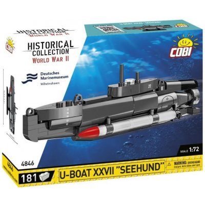 Cobi II WW U-boat XXVII Seehund, 1:72, 181 k CBCOBI-4846