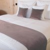 Biante Zamatový prehoz/behúň na posteľ Velvet Prémium SVP-031 Tmavo staroružový 50x140 cm