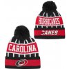 Outerstuff Detská zimná čiapka Carolina Hurricanes NHL Go Fast Cuffed Knit W Pom