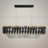 EUlight by MILAGRO Luster Cristal, 1x krištáľové/zlaté/čierne kovové tienidlo, g