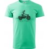 Celý život na výletě - motorka - Klasické pánske tričko vyššej gramáže - M ( Mätová )