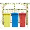 Záhradná pergola pre tri koše impregnovaná borovica