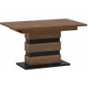 Tempo Kondela Rozkladací jedálenský stôl, dub bolzano/čierna, 140-180x86 cm, DELIS S