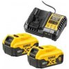 Set batérie a nabíjačky Dewalt XR DCB1104P2