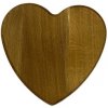 Dubová doska na krájanie srdce 27x26 cm