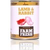 Farm fresh konzerva pre psov jahňa a králik 800g