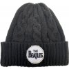 Rock Off The Beatles Unisex beanie Hat Drum Logo Cable Knit
