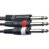 Stagg SYC3/P2P E, kabel Jack 6,3 mm mono samec – 2x Jack 6,3 mm mono samec, 3m