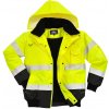 Portwest C465 HI-VIS CONTRAST BOMBER Reflexná bunda M, Fluorescenčno žltá-Čierna