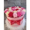 Mydlový flower box 31 ruží mix