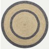 Diamond Carpets India , Ručne viazaný kusový koberec Nora J-48 Natural kruh, 120x120, béžová, chodba / predsieň