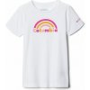 Columbia Mission Lake Short Sleeve Graphic Shirt White Brand Rainbow