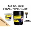 SET NA 10m2 - (25kg) 1x Tekutá dlažba ALF BL100 20 kg piesková, Adhézny mostík ALF PR50 5kg, štetec, hladidlo (SET NA 10m2 - 25kg DOPRAVA ZDARMA!)