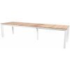 Optimum Teak rozťahovací jedálenský stôl biely 220-340 cm