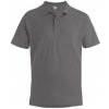 PROMODORO 4001 / Pánska polokošeľa z prstencovej bavlny - steel grey 4XL