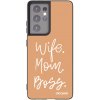Picasee silikonový černý obal pro Samsung Galaxy S21 Ultra 5G G998B - Boss Mama