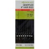 Korum Hotové Návazce Grappler Hair Rigs Barbed 10 cm Veľkosť 14 0,23 mm 8 lb 8 ks
