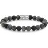 Pánsky náramok Rebel & Rose Grey Rocks, 8 mm