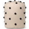 Ferm Living Pouf Dot, Sand/Black