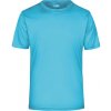 James&Nicholson Pánske funkčné tričko JN358 Turquoise XXL
