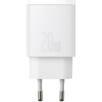 Baseus CCXJ-B02 Compact Quick Charger USB/USB-C 20W White