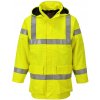 PORTWEST HI-VIS BIZFLAME S774 / Nehorľavá reflexná bunda do dažďa, antistatická - HV žltá 4XL